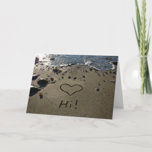 Schrijven in het Zand Kaart (Voorkant)