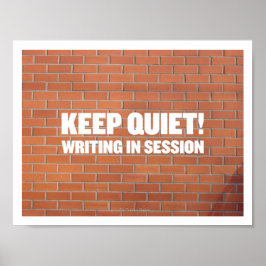 Schrijven in sessie poster