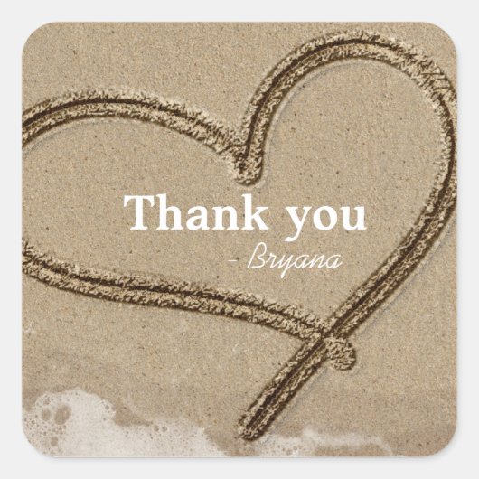 Schrijven in zand-hartsrietridder voor Sticker (Voorkant)