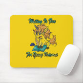 Schrijven is leuk voor jonge Unicorns Muismat (Met muis)