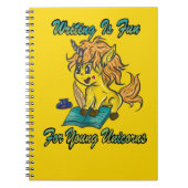 Schrijven is leuk voor jonge Unicorns Notitieboek (Voorkant)