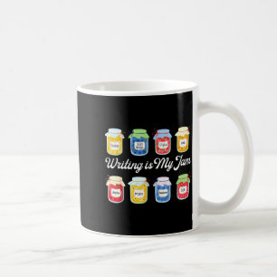 Schrijven is mijn ding grappige schrijver auteur e koffiemok