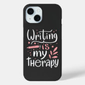 Schrijven is mijn therapie Case-Mate iPhone case (Achterkant)