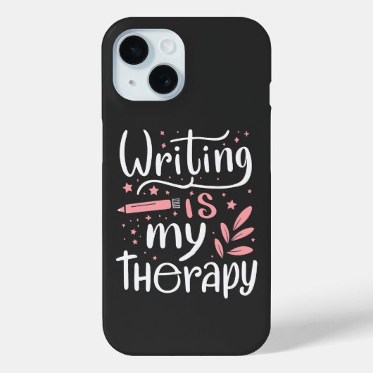 Schrijven is mijn therapie Case-Mate iPhone case (Achterkant)