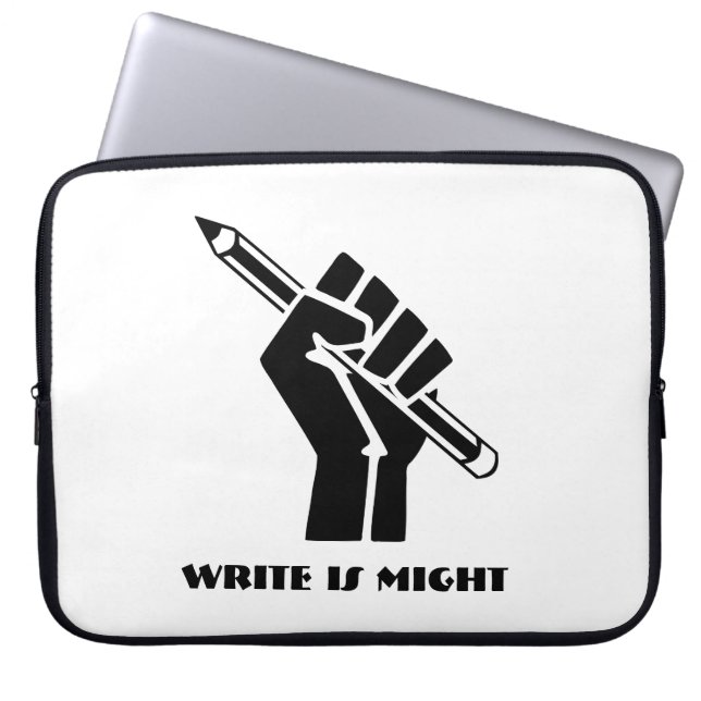 Schrijven is mogelijk laptop sleeve (Voorkant)