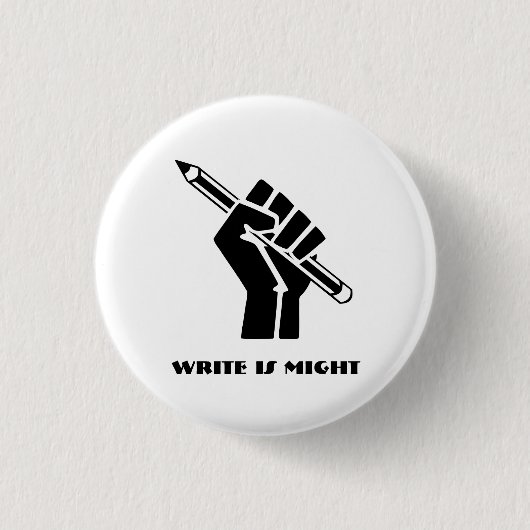 Schrijven is mogelijk ronde button 3,2 cm (Voorkant)