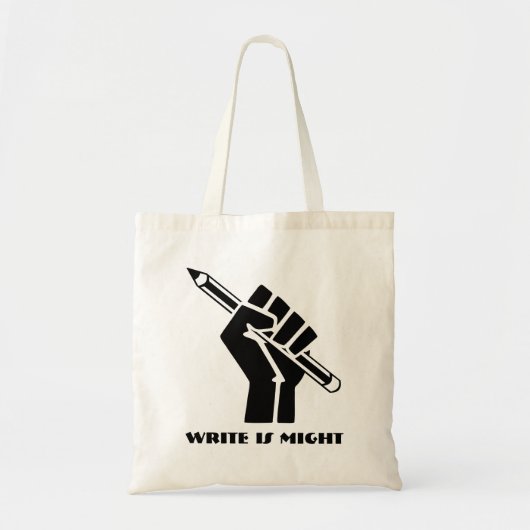 Schrijven is mogelijk tote bag (Voorkant)