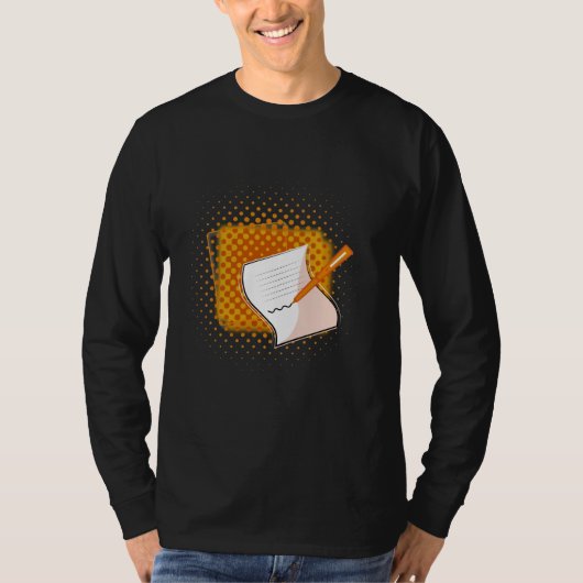 Schrijven Lover T-shirt (Voorkant)