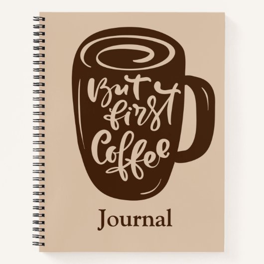 Schrijven met koffie notitieboek (Voorkant)