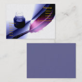 Schrijven met stijlprofielkaart visitekaartje (Voorkant / Achterkant)