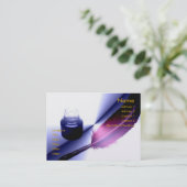 Schrijven met stijlprofielkaart visitekaartje (Staand voorkant)