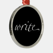 Schrijven Metalen Ornament (Rechts)