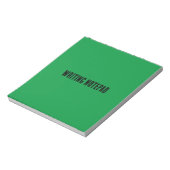 Schrijven-Notitieblok Gedrukte Kelly groene achter Notitieblok (Linkerzijde)