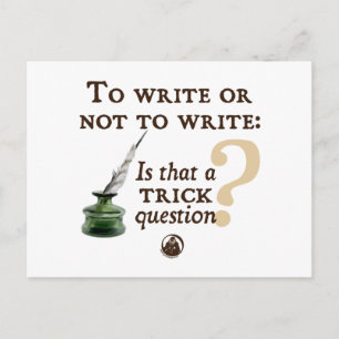 Schrijven of niet schrijven briefkaart