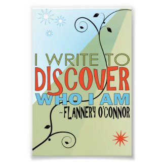 Schrijven om te ontdekken foto afdruk