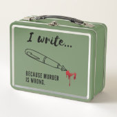 Schrijven omdat de Moord verkeerd is (Voorkant)