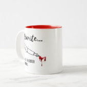 Schrijven omdat de Moord verkeerd is Tweekleurige Koffiemok (Voorkant links)