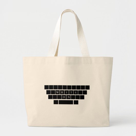 Schrijven op - Canvas tas - Geschenken voor het ge (Voorkant)