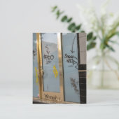 schrijven op de deur briefkaart (Staand voorkant)