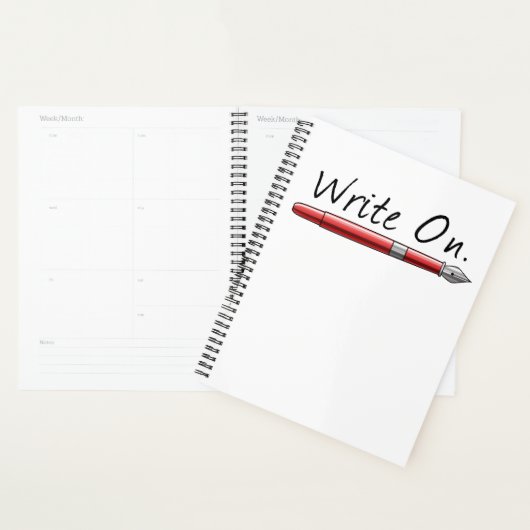 Schrijven op schrijven voor schrijvers planner (Display)