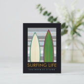 Schrijven over surfen briefkaart (Staand voorkant)