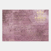 Schrijven Papierbladen overvullen met script Inpakpapier Vel (Voorkant 3)