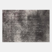 Schrijven Papierbladen overvullen met script Inpakpapier Vel (Voorkant)