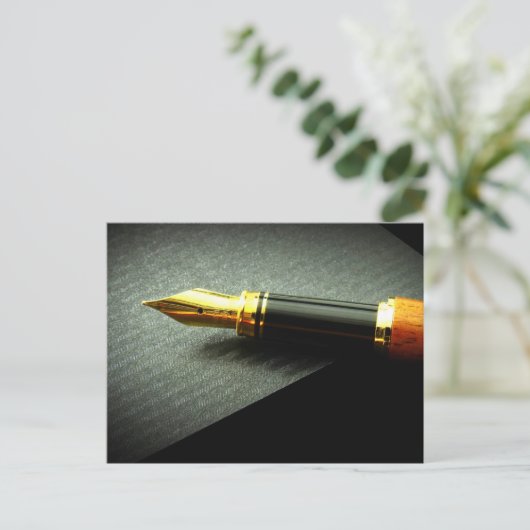  Schrijven Pen foto Briefkaart (Staand voorkant)