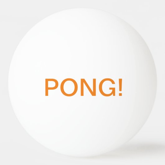Schrijven: PEN! , PONG!; ping pong bal Pingpongbal (Achterkant)