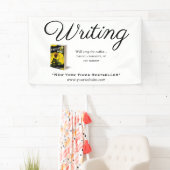 Schrijven + Quote + Boek afbeelding + Branding Spandoek (Insitu)