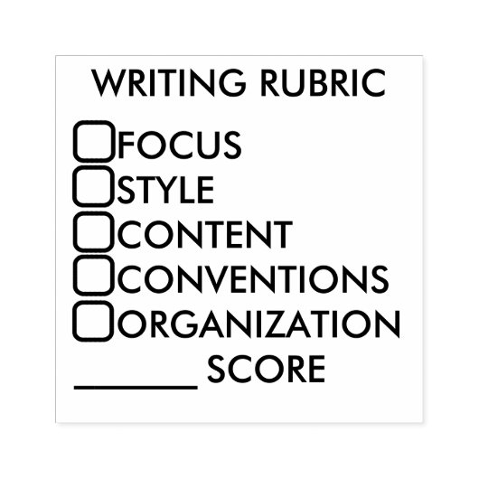 Schrijven Rubberen stempel (Afrduk)