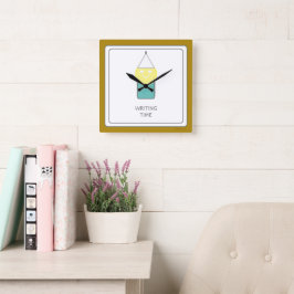 SCHRIJVEN Tijd Wandklok door Dichteres Adiela Akoo