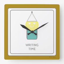 SCHRIJVEN Tijd Wandklok door Dichteres Adiela Akoo