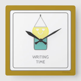 SCHRIJVEN Tijd Wandklok door Dichteres Adiela Akoo