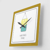 SCHRIJVEN Tijd Wandklok door Dichteres Adiela Akoo (Hoek)