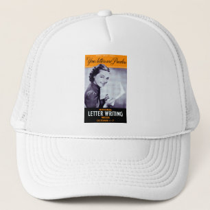 schrijven trucker pet