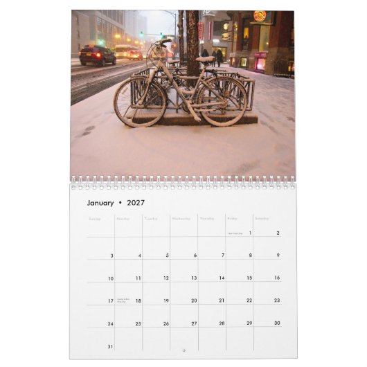 Schrijven van de agenda van Bikes 2013 Kalender (Jan 2027)