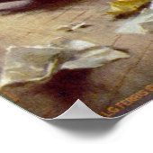 Schrijven van de onafhankelijkheidsverklaring 1776 poster (Hoek)