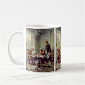 Schrijven van de onafhankelijkheidsverklaring koffiemok (Links)