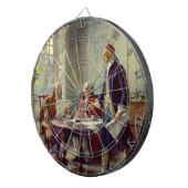 Schrijven van de onafhankelijkheidsverklaring (VS) Dartbord (Voorkant Rechts)