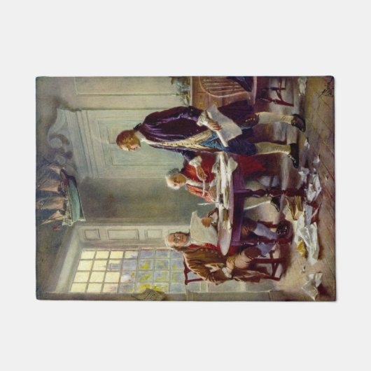 Schrijven van de onafhankelijkheidsverklaring (VS) Deurmat (Voorkant)