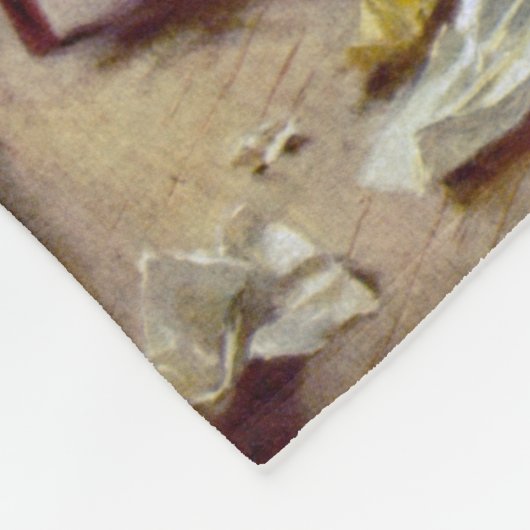 Schrijven van de onafhankelijkheidsverklaring (VS) Fleece Deken (Hoek)