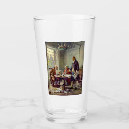 Schrijven van de onafhankelijkheidsverklaring (VS) Glas
