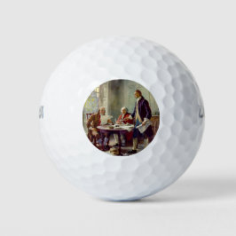 Schrijven van de onafhankelijkheidsverklaring (VS) Golfballen