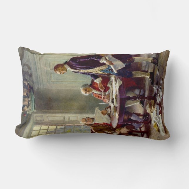 Schrijven van de onafhankelijkheidsverklaring (VS) Kussen (Voorkant)