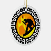 SCHRIJVEN VAN DE STAGE WAKEBOARD KERAMISCH ORNAMENT (Rechts)