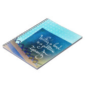 Schrijven van een boek auteur manifest blauw vibes notitieboek (Linkerzijde)