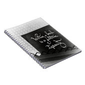 Schrijven van een boek auteur manifest zwart-wit notitieboek (Rechterzijde)