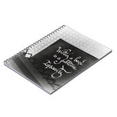 Schrijven van een boek auteur manifest zwart-wit notitieboek (Linkerzijde)