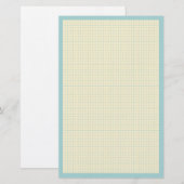 Schrijven van papier Stationery met rasterpatroon (Voorkant / Achterkant)